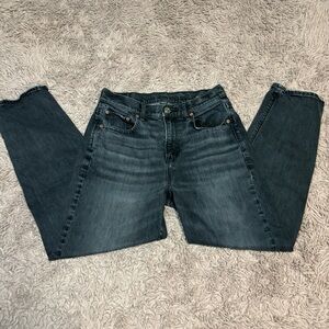 American Eagle Women Black Denim 90s Boyfriend Jeans
